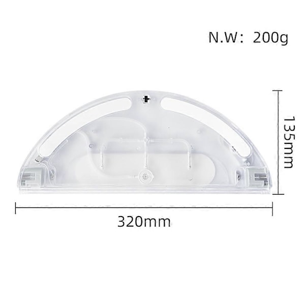 For D9 D9 Max D9 Pro L10 Pro Trouver Robot LDS Støvsuger Finder Reservedeler Vanntank Moppeklut