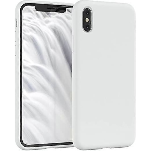 2 Premium silikonikuorta yhteensopiva iPhone X / XS -puhelimien kanssa, ohut suojakuori