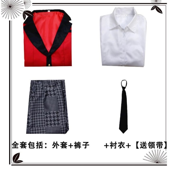 Het Anime Kakegurui Cosplay Costume Ryota Suzui Compulsive Gambler Costume Anime Cosplay Japansk Jabami Yumeko Cosplay Costume XL