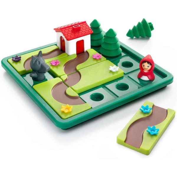Rödluvan Smart Kurragömma Brädspel med Lösning Färdighetsutveckling Pussel Logikspel Barnpresent Road Builder box