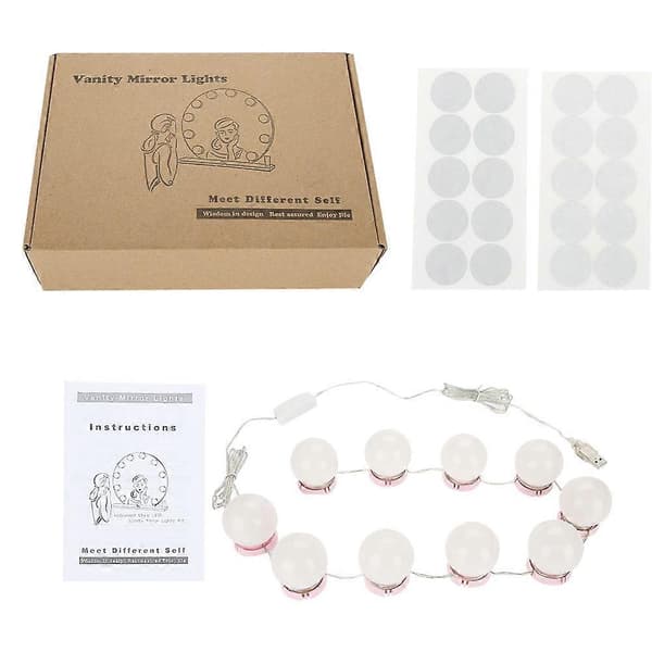 LED Vanity Spejl Lyspærer Kit til Makeup Brug