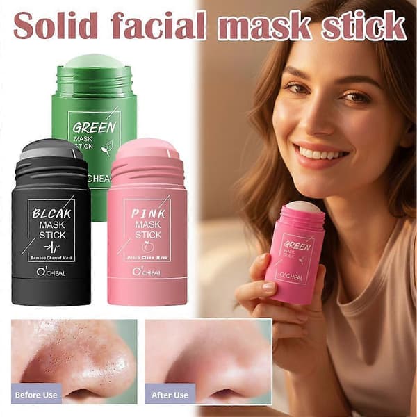 Mud Stick Solid Mask Roterbart Hoved Bærbar Dybderensende Porer