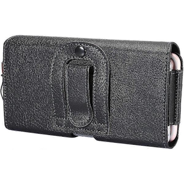 Dobbelt Horisontal Bælteclips Hylster 2 Mobiltelefon Lomme Etui Holder til iPhone XR / X /Xs Max /8 Plus