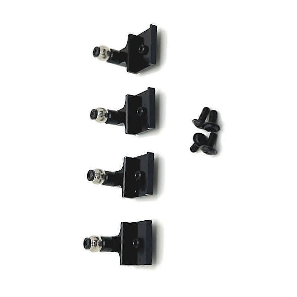 RC Bil Uppgradering Främre Bakre Fjädring Fästen Kit för 1/16 C64 RC Bil Uppgraderingsdelar Röd