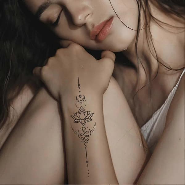 Lotu Sutra Ryggminnesdrottning Tatuering Patch