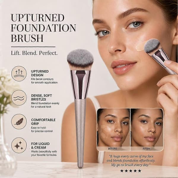 Foundation Makeup Brush - Tät täckning & Resa