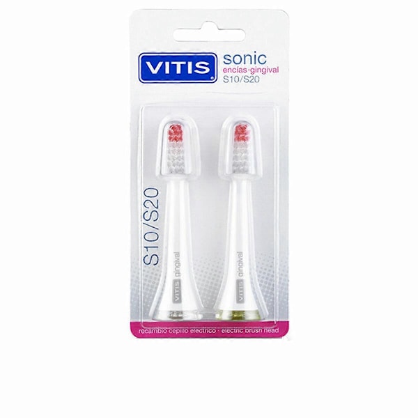 Varaosa sähköhammasharjaan Vitis Sonic S10/S20 Gingival 2 kpl