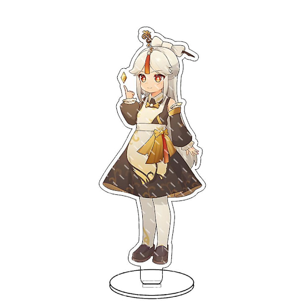 Spel Genshin Impact Figur Xiao Zhongli Klee Qiqi Hutao Venti Akryl Ställ Modell Platt Skrivbordsdekor Tillbehör Väska Fans Gåvor 17
