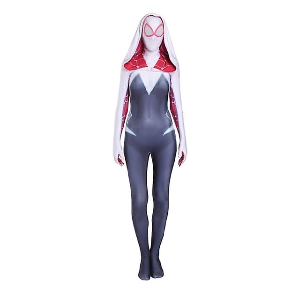 Spider Gwen Stacy Cosplay Puku Symbiootti Venom Carnage Naamio Hupullinen Zentai Puku Anti-gwenom Naisille Tytöille Halloween Asu Korkea Laatu 3 L