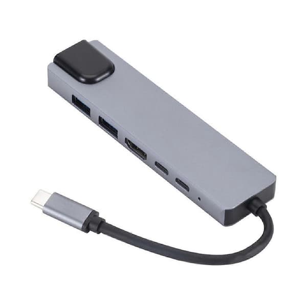 USB3.1 Type USB-C til HDTV+RJ45 6-i-1 Dockingstation til Dockingstation HUB Type C Adapter