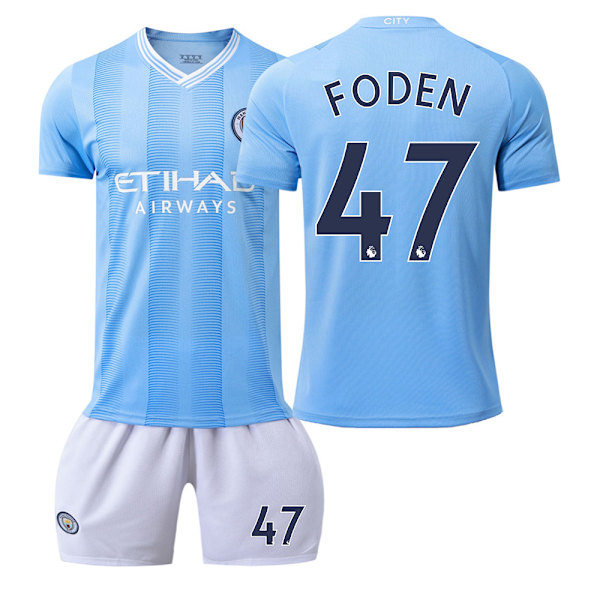 23-24 Manchester City Kotipeliasu Aikuisille ja Lapsille Nro. 47 Phil Foden No. 47 Phil Foden 16