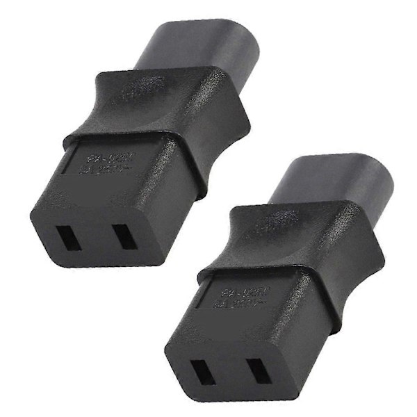 2 st 2-Pin Iec 320 C8 Hane till Iec 320 C9 Hona Ac Adapter 6A/250V Industriell Strömomvandlare