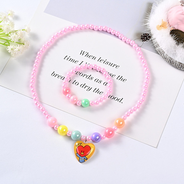 Halskæder til børn Piger Enhjørning Tegneserie Prinsesse Smykker Piger Armbånd Baby Tilbehør Børnesmykker Gaver Style1