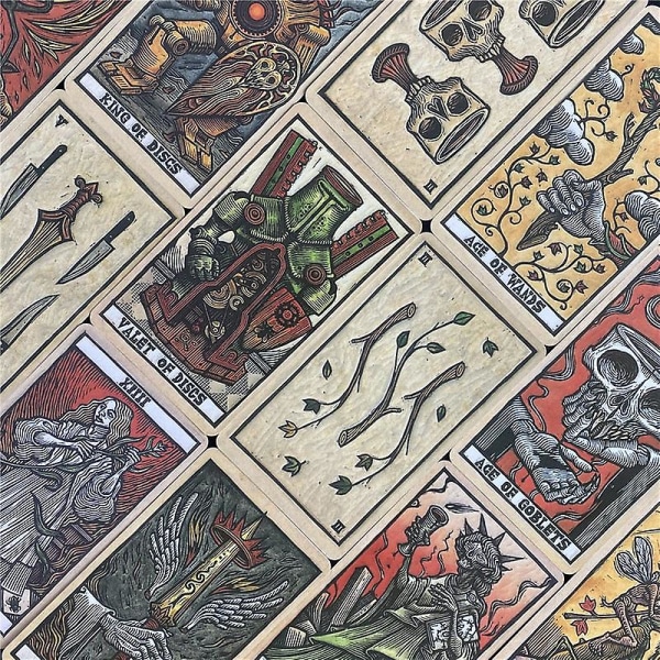 Del toro tarot kortstokk familie høytidsfest spillekort kortstokk tarot kort brettspill 40pcs mts03