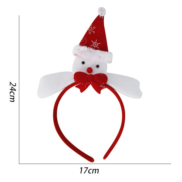 Glædelig Jul Hårbøjler Juletræ Dyb Stjerne Julemand Bling Børn Voksen Hårbøjler Hårtilbehør DIY Julefrokost Dekoration W