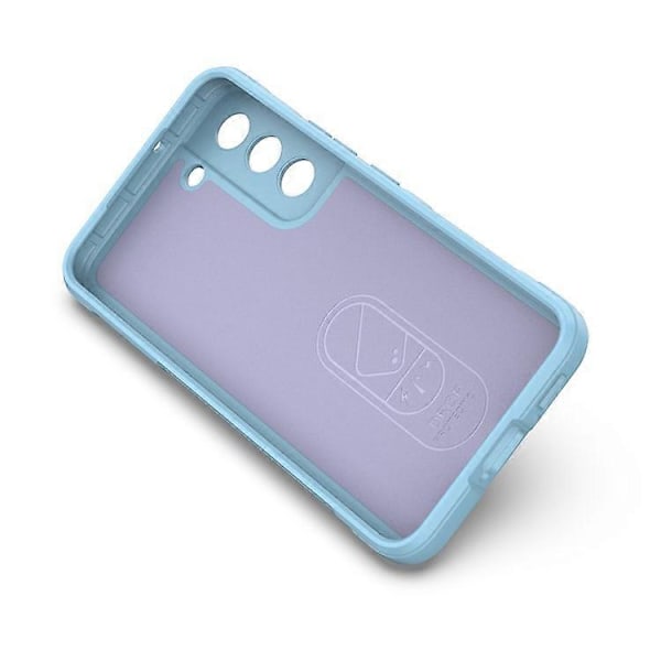 Stöttåligt skal kompatibelt med Samsung Galaxy S22 5G, robust baksida, mjukt TPU-telefonskal LightBlue