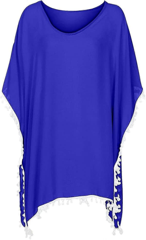 Sarong til strandbruk for kvinner, lang kimono til strandbruk, sommerlig snor for kvinner