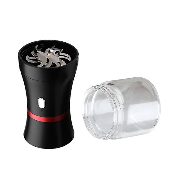 Elektrisk urteknuser, USB-oppladbar, 2-pakning 50 ml glasskammer for urter - Flott for daglig bruk