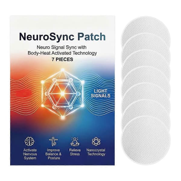NeuroSync Nanokristall Sömnplåster 7 st - Kroppsvärmeaktiverad Stresslindring