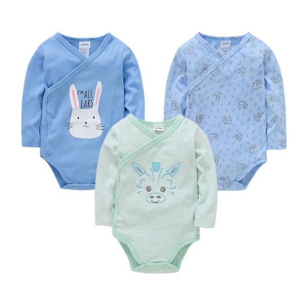 Beibei pyjamas ren bomull mjuk 0-12m baby 2/3/4 stycken multi 0-3M