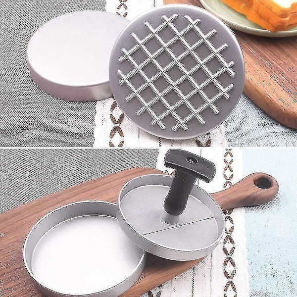 Pattypress, Burgerpress, Hamburgermakare Grill med non-stick beläggning
