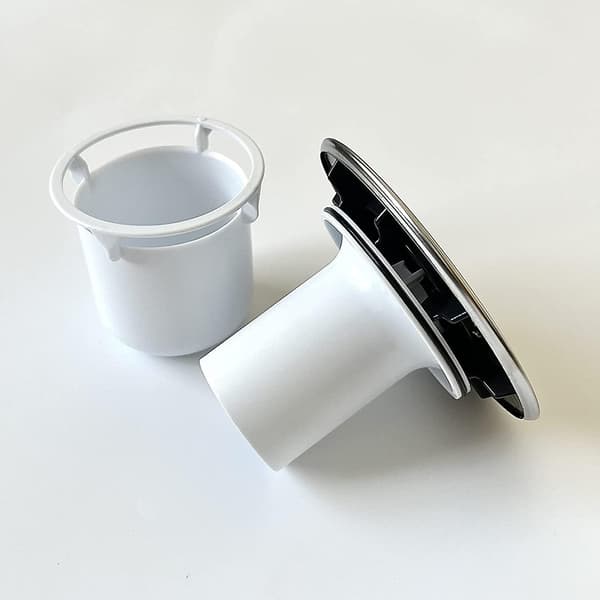 Ersättningspropp för duschavlopp - 90 mm - Högt flöde - 115 mm - Kromfinish