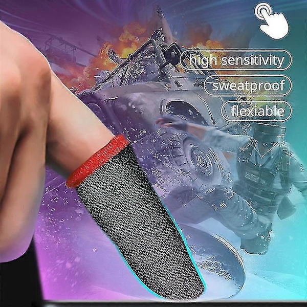 20 stk. Gaming Finger Sleeve Mobil Skærm Spil Controller Åndbar Tommelfingerhandske