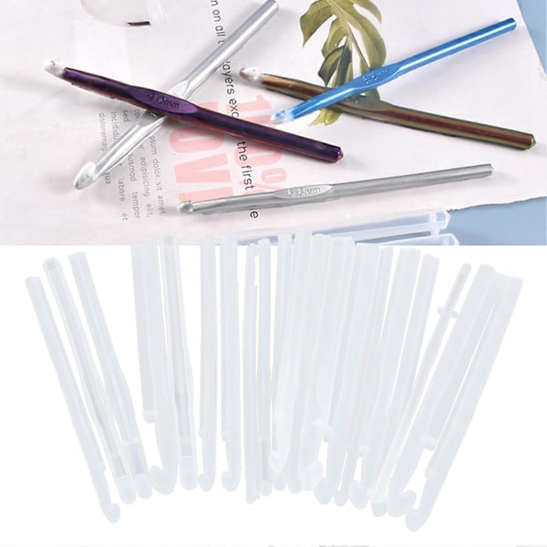 20 st Kristall Epoxiform DIY Stickning Tröjor Verktyg Tillverkning Silikon Hantverksformar