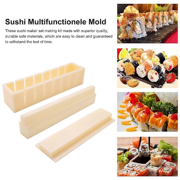 Sushi Maker Risform Japansk Kakeform Multifunksjonell Form Sushi Lagingssett Firkantet Sushi Form B