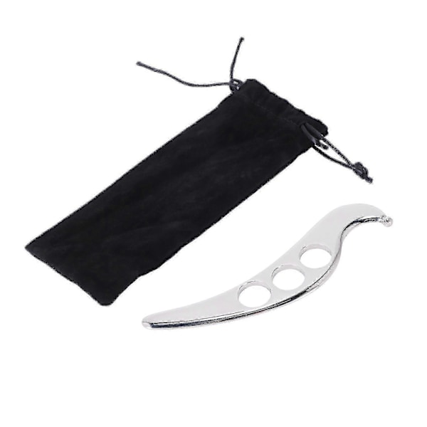 Rostfritt Stål Gua Sha Guasha Platta Massager Verktyg Skrapa Fysioterapi Lös Muskel Meridian M
