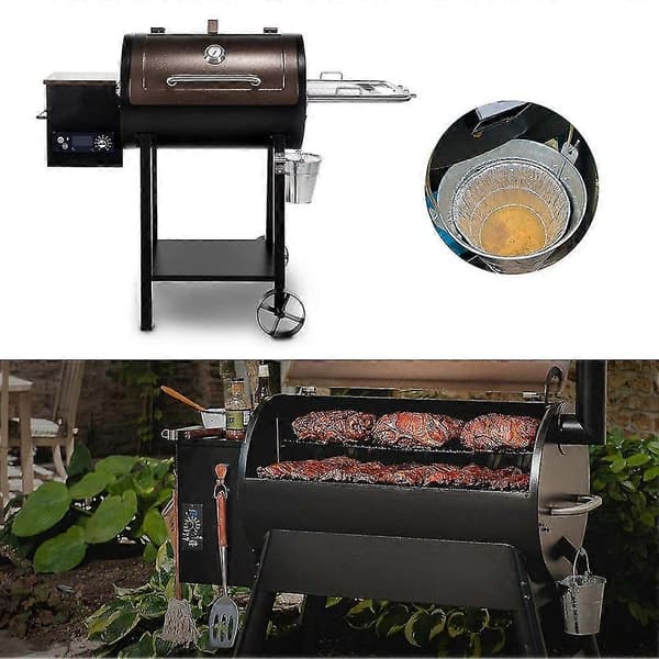 Engangs fedtspandforinger passer til træfyret pillegrill BBQ grilltilbehør 6-pak