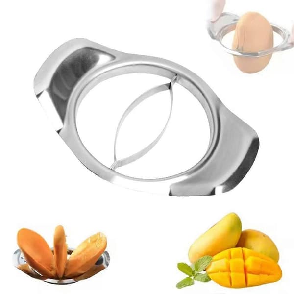 Multifunktionel mangoskræller i rustfrit stål, mangosplitter, grøntsagsværktøj