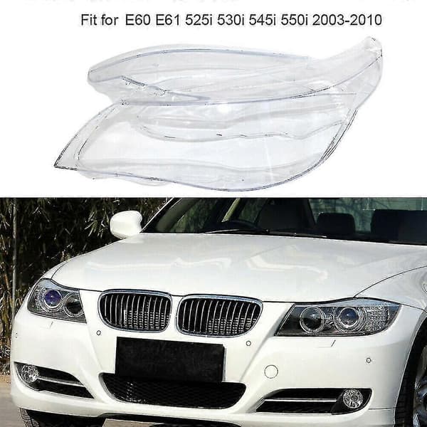 Bil Venstre Frontlykt Linse Deksel Frontlys Lampe For 5 Serie E60/e61 03 -10-XinHan
