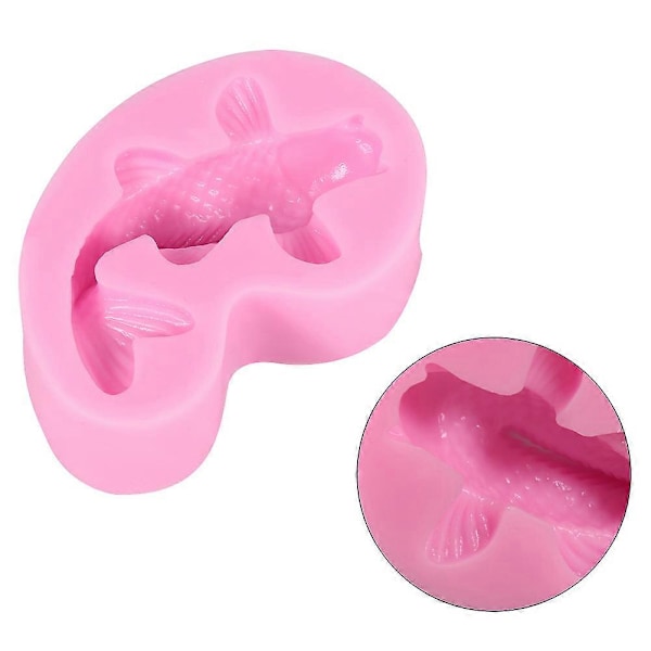 3D Fiskeform Silikone Fondant Kagedekorationsform
