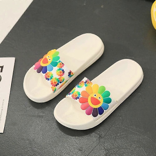 Unisex Flip-Flops för Vuxna, Dusch- & Badtofflor, Nya Badtofflor med Mjuk Sula, Vit 40/41