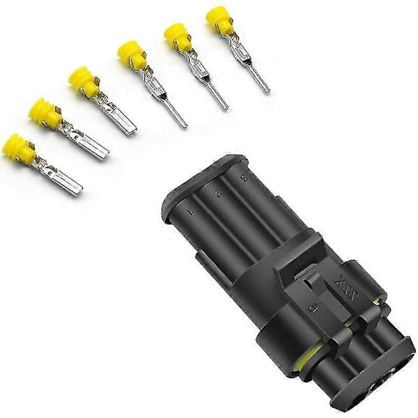 3-nastainen vedenpitävä autoliitin, pistoke 1,5 mm:n sarjan liittimet For-Yvan