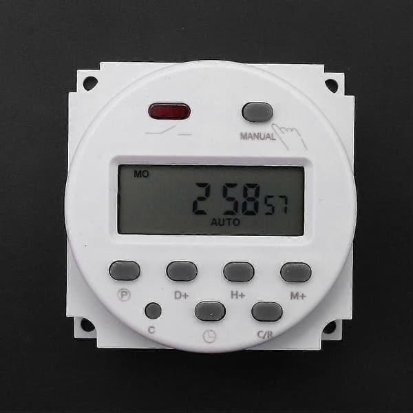 2x Ny LCD Digital Kontrollbar Programmerbar Timer DC 12V 16A Tid Relébryter