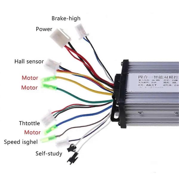 36V/48V 350W Elektrisk Cykel Scooter Børsteløs DC Motor Controller