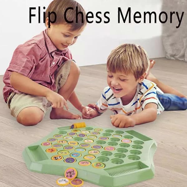 Vendeskak Memory, Skak Memory Skakspil til Børnehave Samlingsaktivitet Animal theme