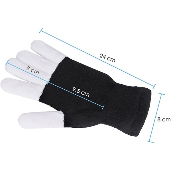 Led Vilkkuvat Rave Gloves Finger Light Gloves Multi Modes. Värikäs valo lahja