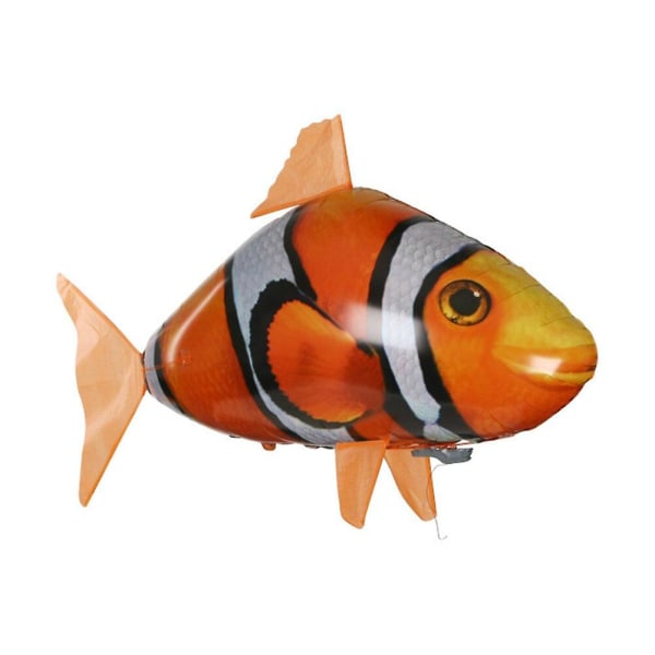 1kpl Luova Kauko-ohjattava Lentävä Kala Hai Klovnikala Sähköinen Clownfish