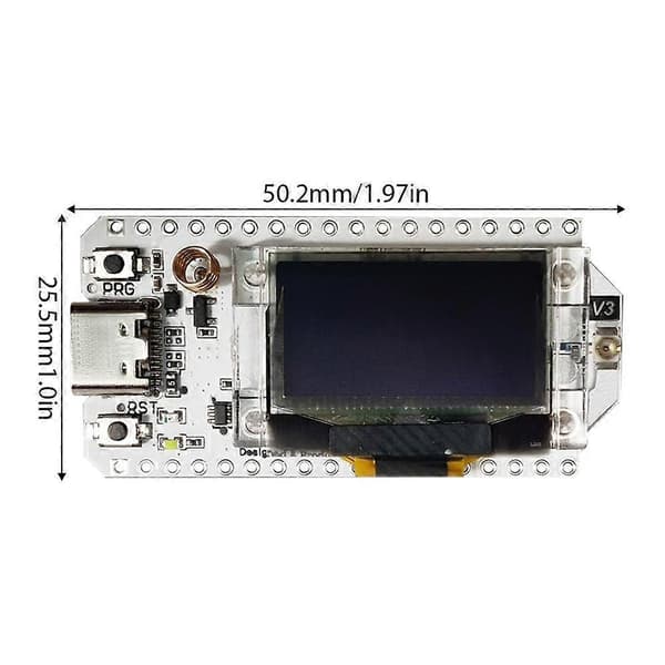 LoRa utviklingskort med OLED-skjerm - ESP32 S3 WiFi Bluetooth langdistansemodul