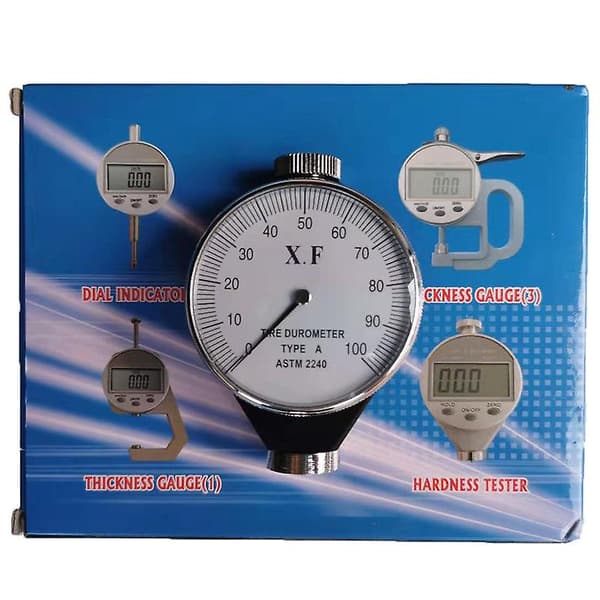 Durometer Dækhårdhedstester Gummi Glas Resin Læder Model A/O/D Urskive 0-100 (Model A)