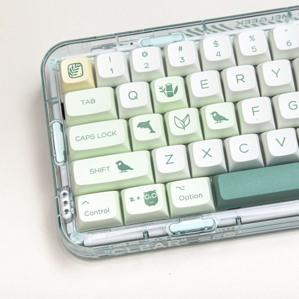 144-tangenters zoo och botanisk trädgård keycap PBT dye-sublimering personlig keycap mekaniskt tangentbord botanical garden Pack by plastic bag