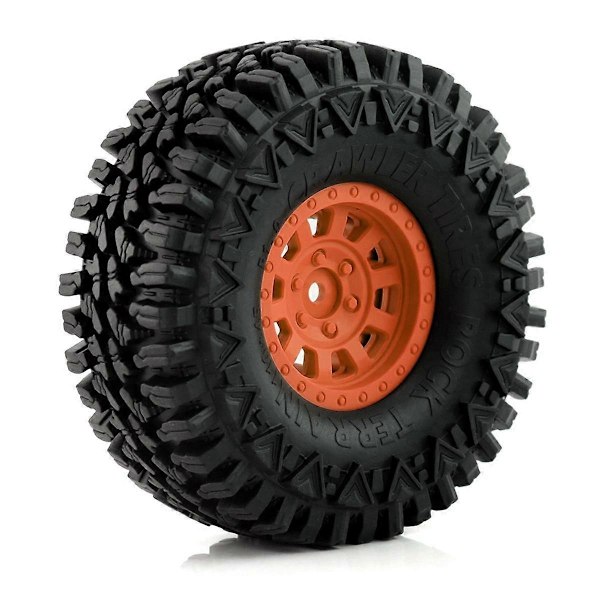 4 st 110 mm Hjul Däck för 1/10 RC Rock Crawler Axial SCX10 SCX10 II 90046 TRX4 D90 RC Bildelar, B