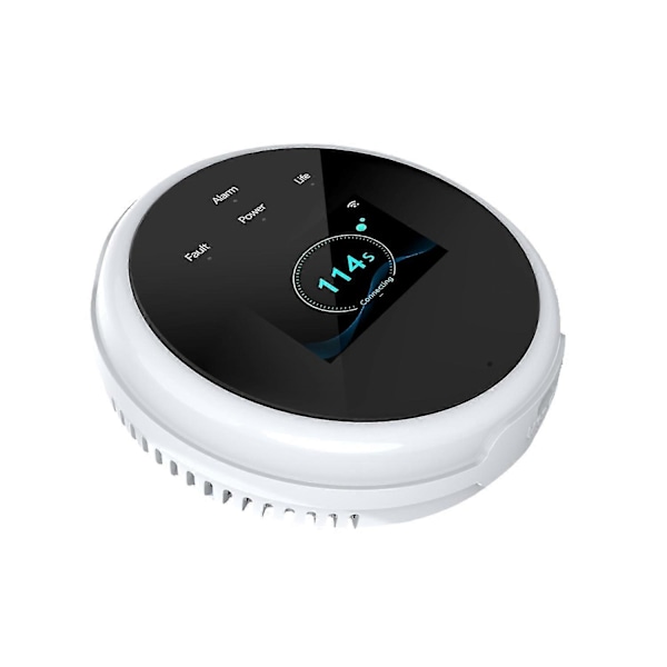 Wifi Gasläckagedetektor och brandvarnare LCD-skärm Väggmonterad APP-kontroll Smart Wi-Fi Naturgas/