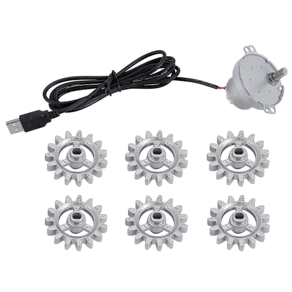 Automatiska Rotisserie Grillverktyg Metall BBQ Ram Växel med USB-kabel Motor DIY Automatiskt Ramverktyg
