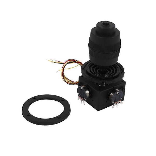 2 x Elektronisk 4-axlig Joystick Potentiometer Knapp för -D400B- 10K 4D Styrenhet med Tråd för Ind