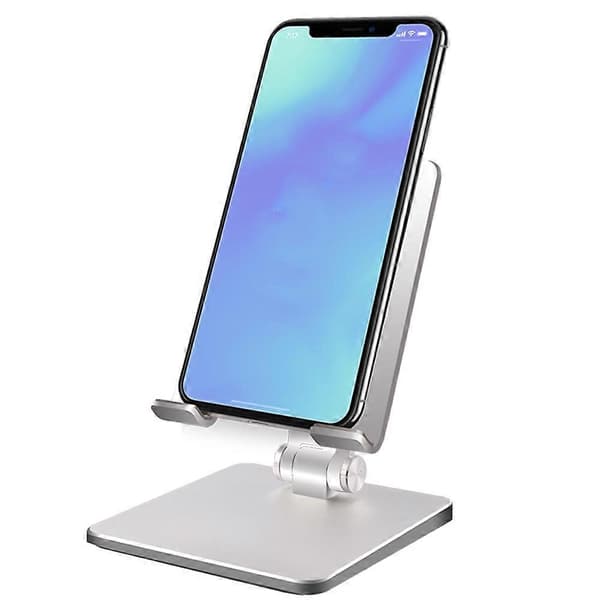 Vikbart Justerbart Aluminium Telefonstativ Tabletstativ Tabletthållare Mobiltelefonhållare med Ställ
