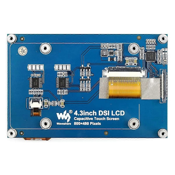 4.3 Tommers LCD-skjerm for 4B/3B+/3A+/3B/2B/B+/A+ IPS Kapasitiv Berøringsskjerm Monitor 800X480